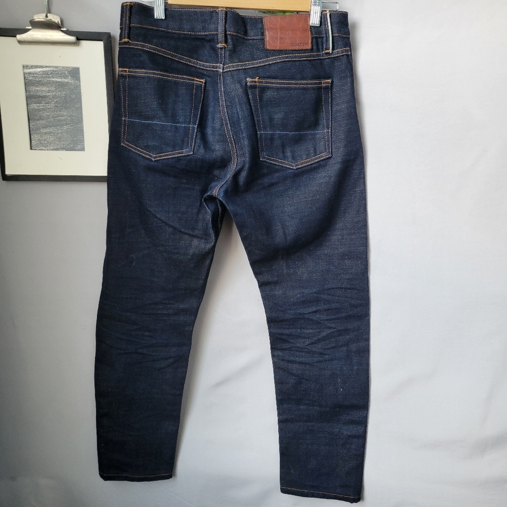 Gustin Slim #541 Rainbow Selvedge Indigo Denim Jeans‎ 31 - Picture 2 of 16